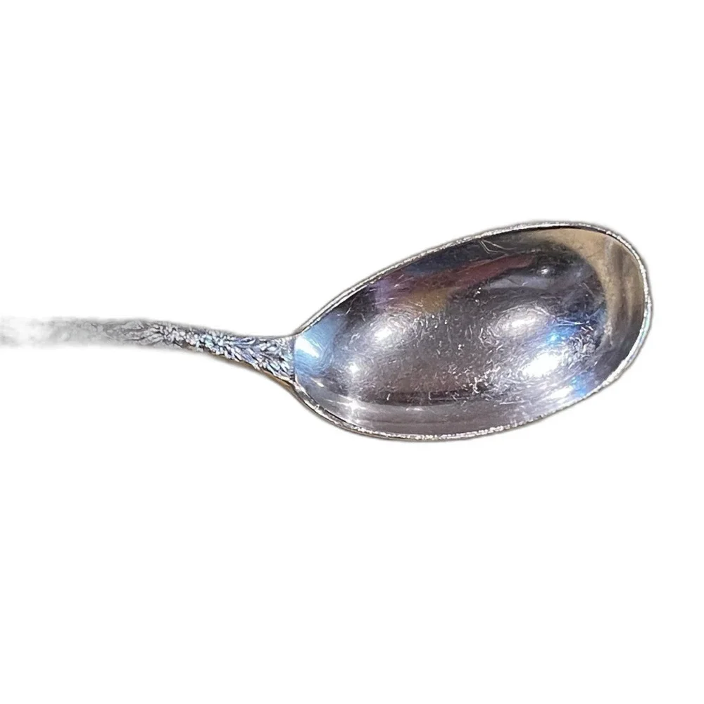 Kirk repousse preserve spoon 925